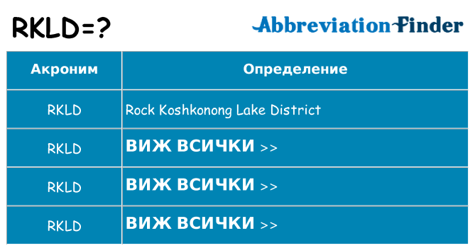 Какво прави rkld престои