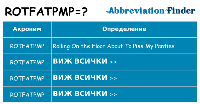 Какво прави rotfatpmp престои