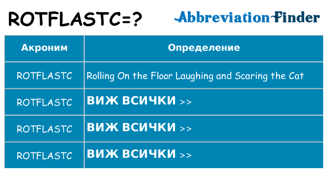 Какво прави rotflastc престои