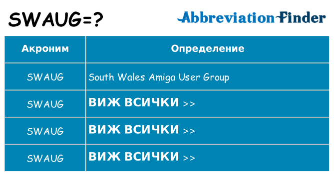 Какво прави swaug престои