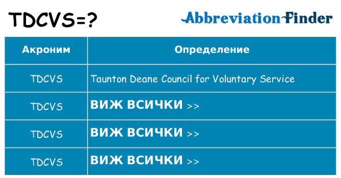 Какво прави tdcvs престои