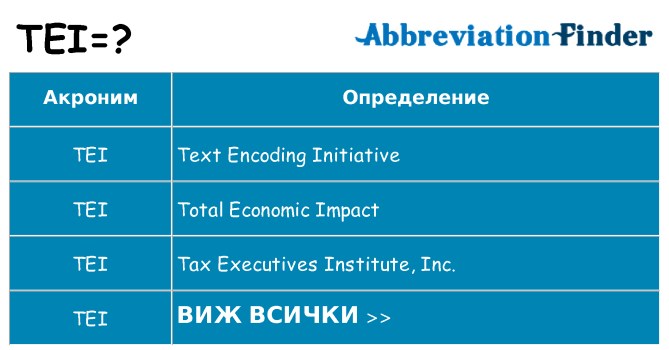 Какво прави tei престои