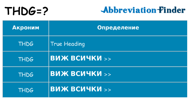 Какво прави thdg престои