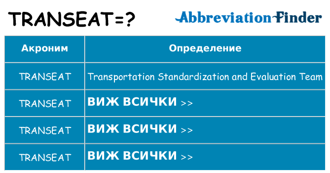 Какво прави transeat престои