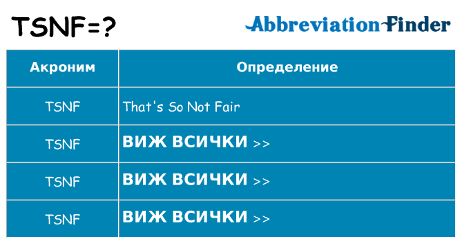 Какво прави tsnf престои