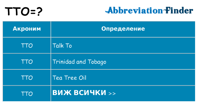 Какво прави tto престои