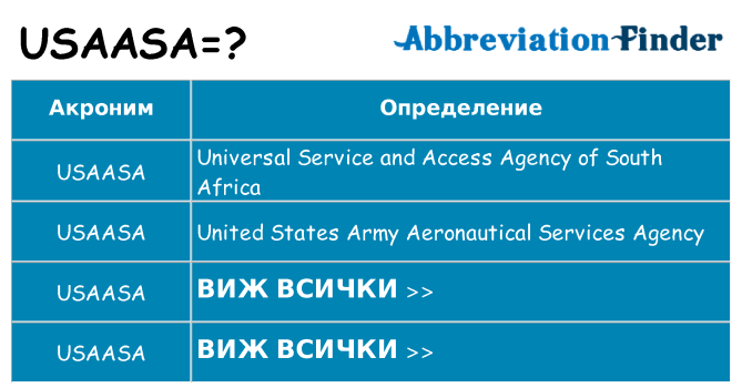 Какво прави usaasa престои