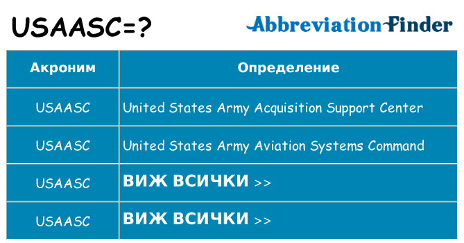Какво прави usaasc престои