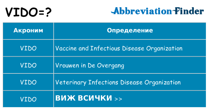 Какво прави vido престои