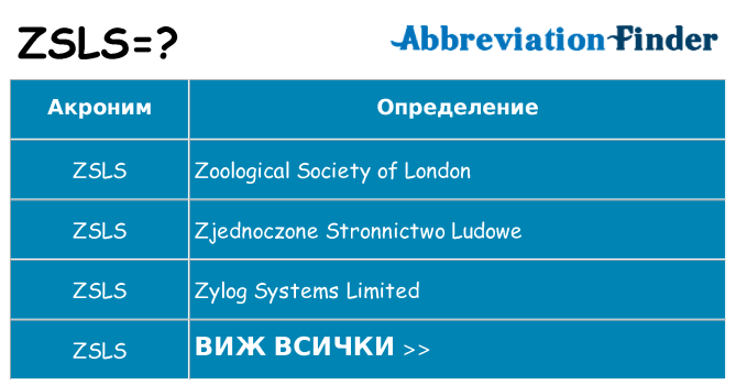 Какво прави zsls престои