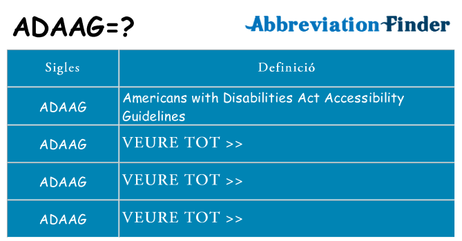 Què representen adaag