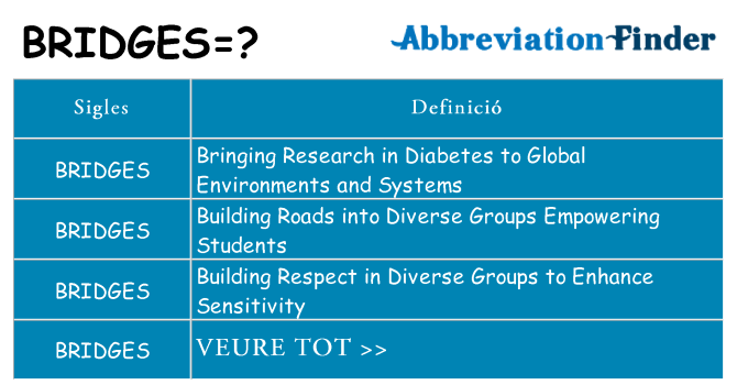 Què representen bridges