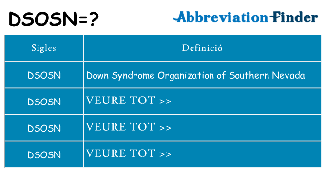 Què representen dsosn