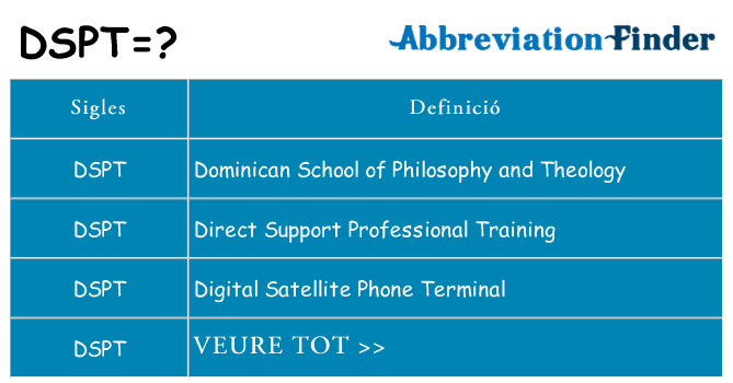 Què representen dspt