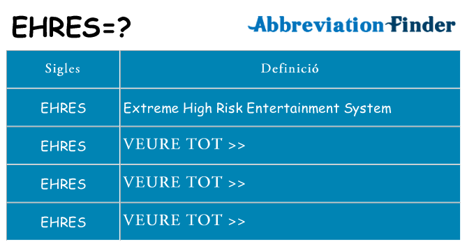 Què representen ehres