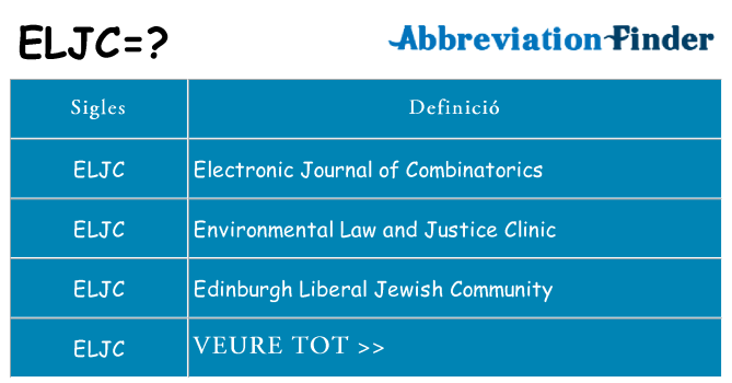 Què representen eljc