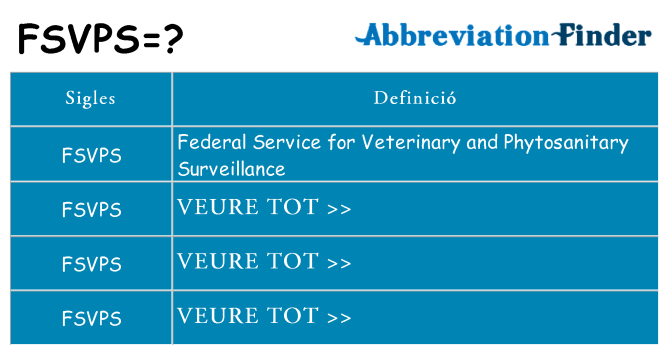 Què representen fsvps