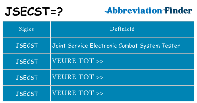 Què representen jsecst