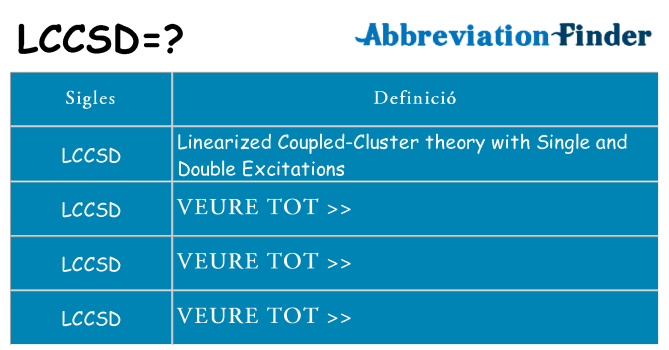 Què representen lccsd