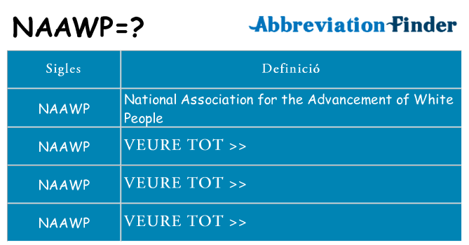 Què representen naawp