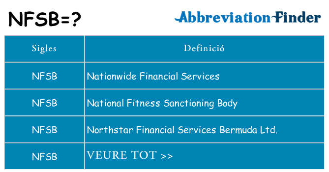 Què representen nfsb