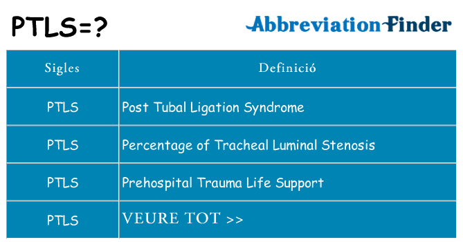 Què representen ptls