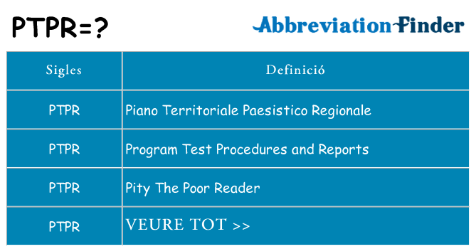Què representen ptpr