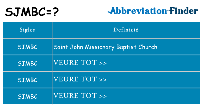 Què representen sjmbc