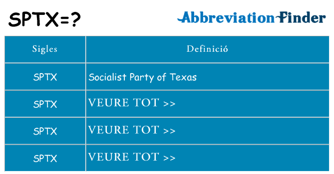 Què representen sptx
