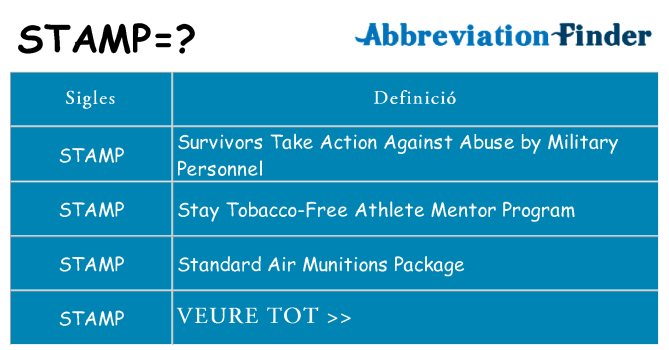 Què representen stamp