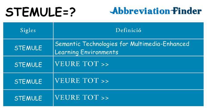 Què representen stemule