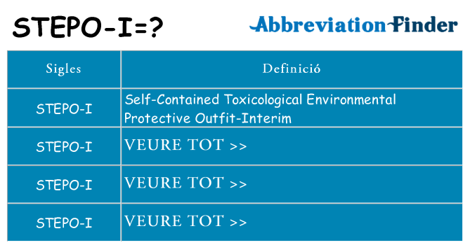Què representen stepo-i