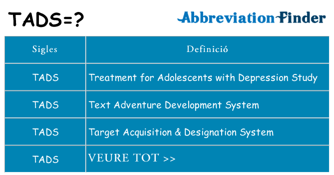 Què representen tads