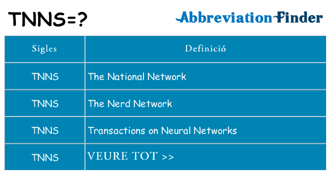 Què representen tnns