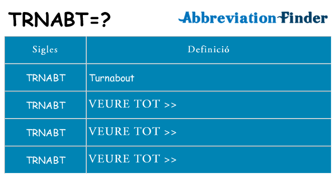 Què representen trnabt