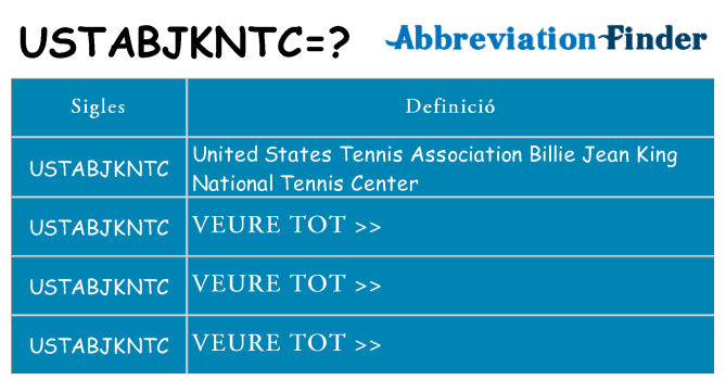 Què representen ustabjkntc
