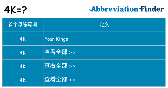 4k 代表什么