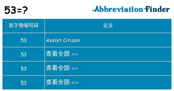 53 代表什么