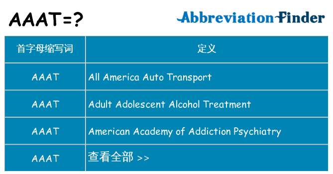aaat 代表什么