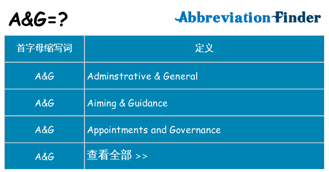 ag 代表什么