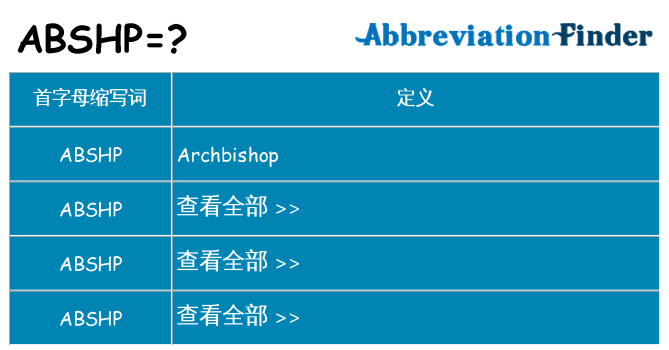 abshp 代表什么