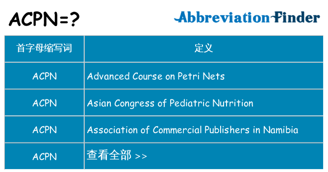 acpn 代表什么