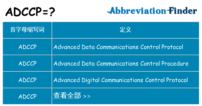 adccp 代表什么