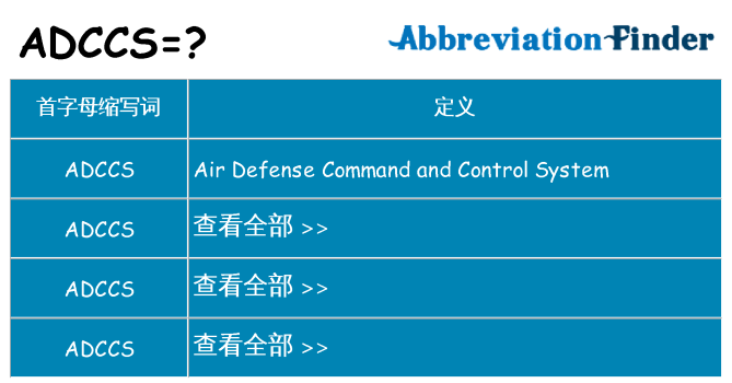 adccs 代表什么