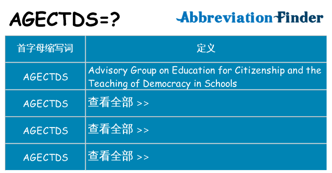 agectds 代表什么