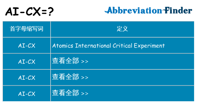 ai-cx 代表什么