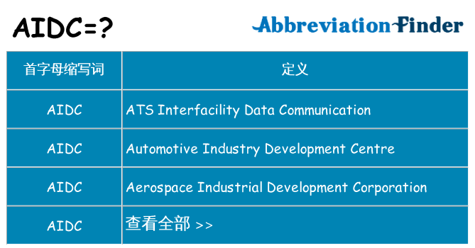 aidc 代表什么