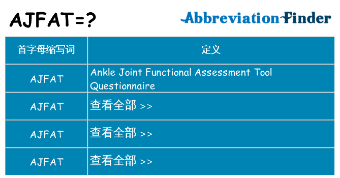 ajfat 代表什么