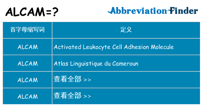alcam 代表什么