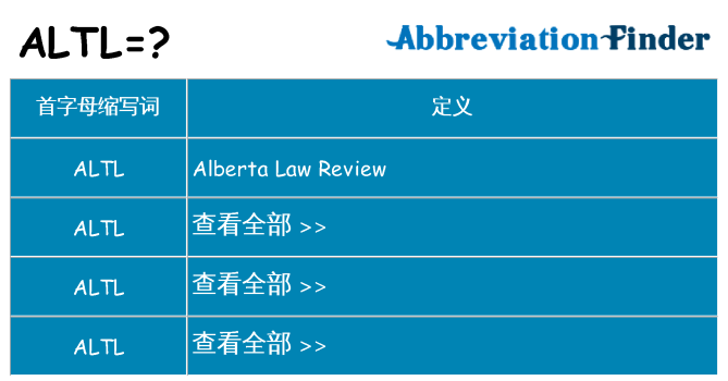 altl 代表什么